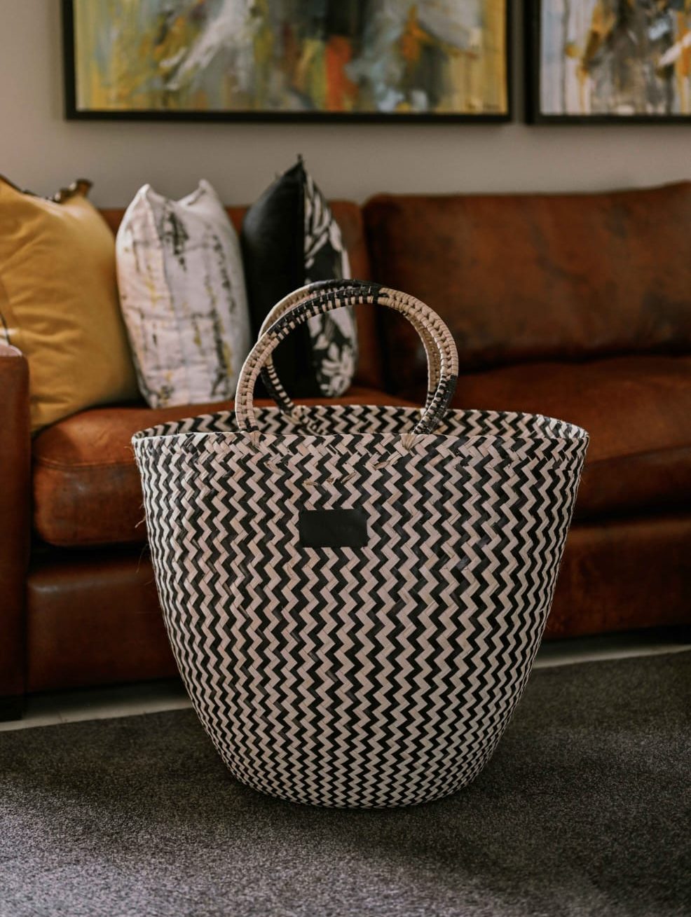 Decor Tote - Zig Zag